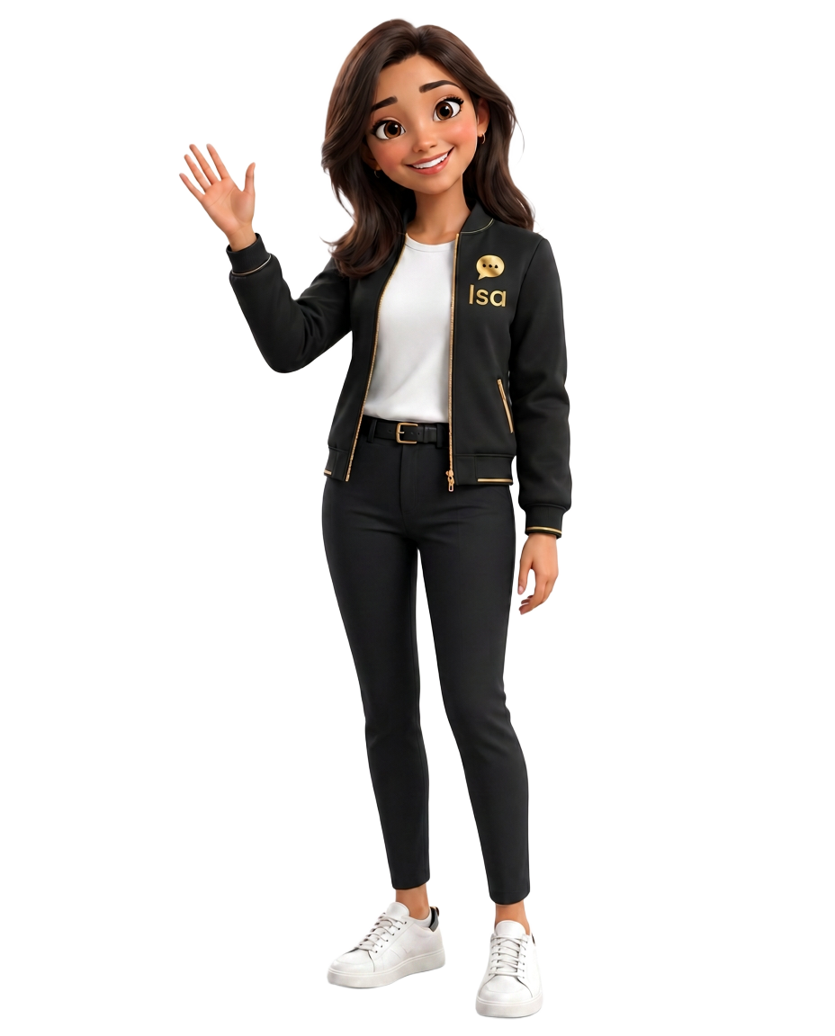 Isa, assistente virtual de gestão da plataforma